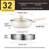 COOKER KING 32cm Maifan Stone Non-stick Wok with Steamer