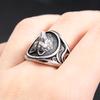 Neue Kreative Viking Wolf Kopf Ring Für Männer Frauen Punk Mode Edelstahl Tier Ringe Vintage-Schmuck Geschenke Dropshipping