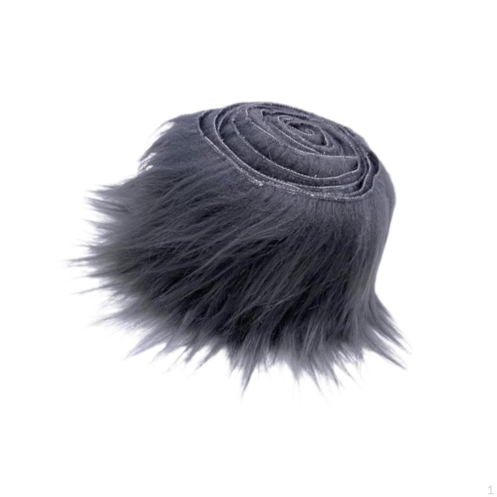 Artificial Fur Fabric Cloth Patches Costume Soft Pre-cut Strips Furry for