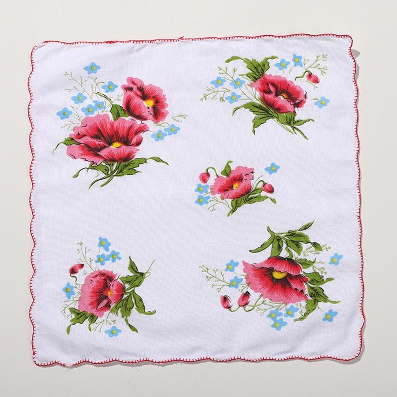 Pocket Handkerchiefs Toddler Face Towels 100% Cotton for Kids Girls Daily Use