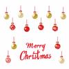 Christmas Ball Tile Decoration Door Garage Christmas Magnet Decoration PVC Strong Soft Magnet Refrigerator Sticker