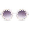 1pcs Round Flower Sunglasses for Girls Flower Shaped Cute Glasses UV 400 Protection Outdoor Beach Girl Gifts