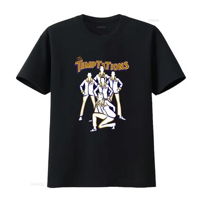 The Temptations Mens T Shirt Retro Soul Motown Band Artwork Funk Concert Music Legends Tour Merch Back To Front Album Vintage