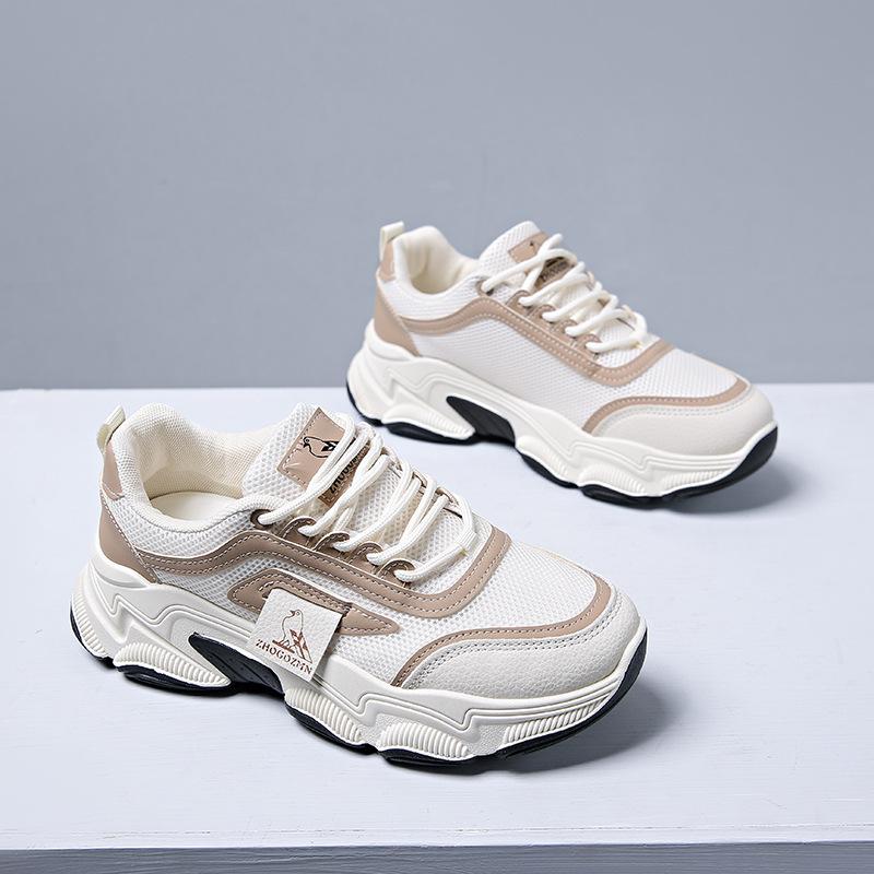 

Модные четырехсезонные кроссовки для папы с небольшим увеличением высоты, осень 2025, новая цветовая гамма, толстая подошва, увеличение высоты, спортивная и повседневная обувь 40 хаки