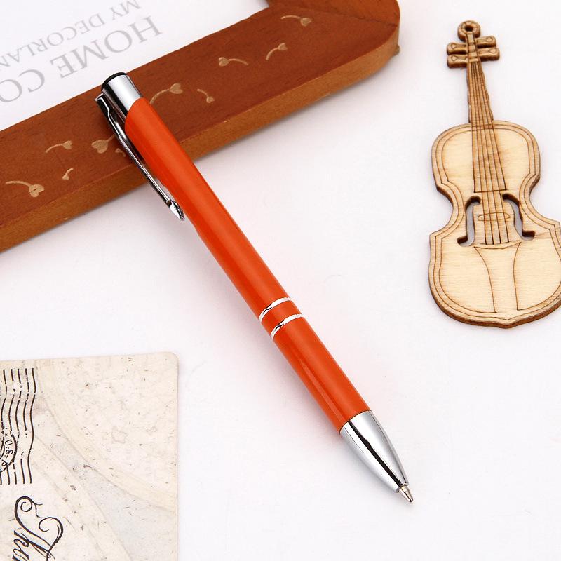 Cross-Border Creative Aluminum Ballpoint Pen with Custom Laser Engraving