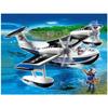 Playmobil - policiers et hydravion 4445 - hélices tournantes - accessoires inclus - mixte - a partir de 4 ans