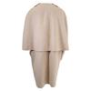 DRAWER 22AW 6525-299-0823 PRE1 Wool Reversible Fur Cape Coat 38 beigeUsed