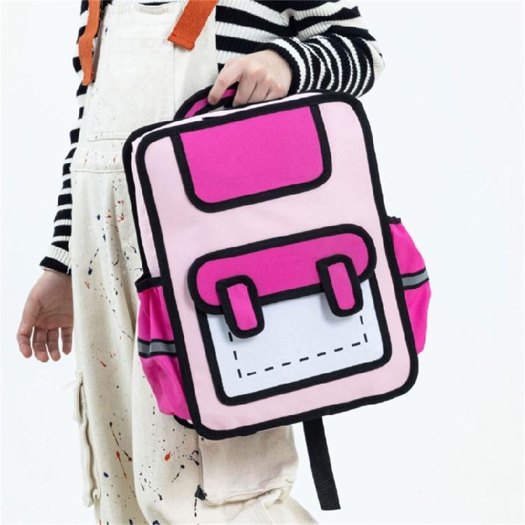 Creative Cartoon 3D Backpack for Children Anime Style Daypack Casual Book Bags for School and Short Travels