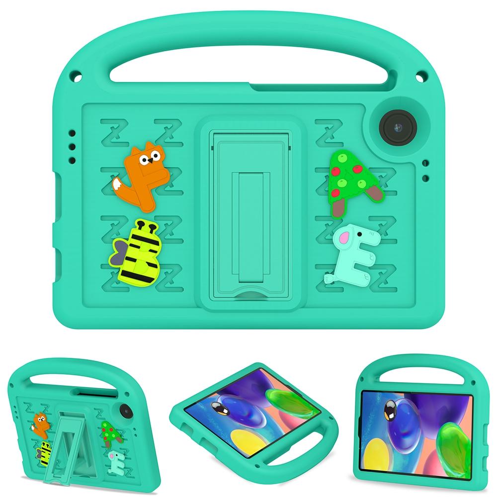 Samsung Galaxy Tab A9 A9+ Plus 2023 SM-X110 SM-X115 SM-X210 SM-X215 Etui Barnesikkert Tegneseriebokstav Bærbart EVA-Skum Støtsikkert Stativ Nettbrettdeksel