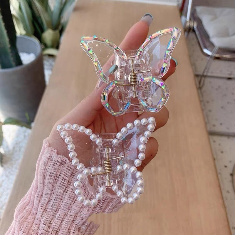 Pearl Lovely Butterfly Half-up Hair Clip Hairpin