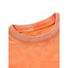 Men's Oversized Washed Gray T-Shirt Vintage Crew Neck Short Sleeve Casual Basic Top