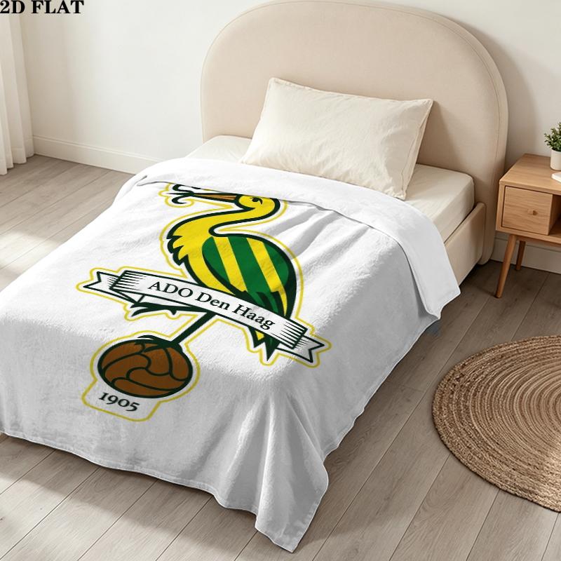 Ado Den Haag Print Flannel Blanket, High quality Comfortable for All Seasons, Home Decor, Warmth and Comfort, Perfect for Christmas Gifts