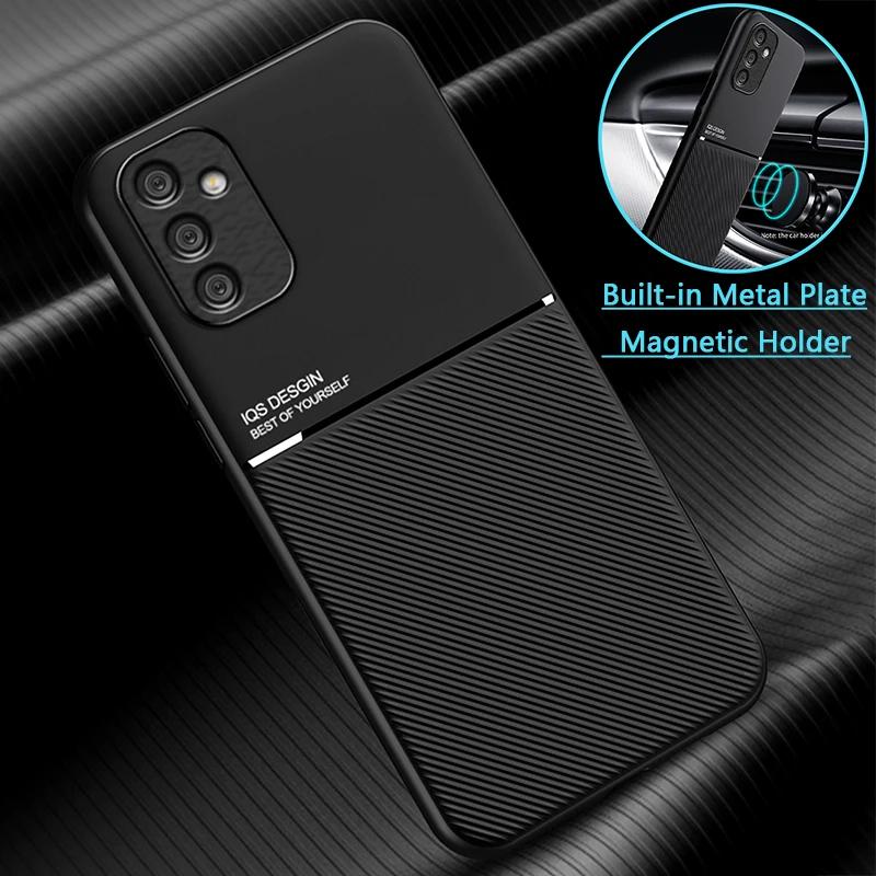 Für Samsung Galaxy A70 Hülle Magnetische Autohalterung Handyhüllen Samsung A50 A20 A30 A50S A10S Stoßfeste Weiche PU-Leder Rückabdeckung