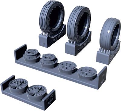 Clear North American Sabre Weight Transforming Wheel Type 1 Clear Plastic Model Parts CPUA48090 Prop! 1/48 F-86A (for Prop) (Airplane)