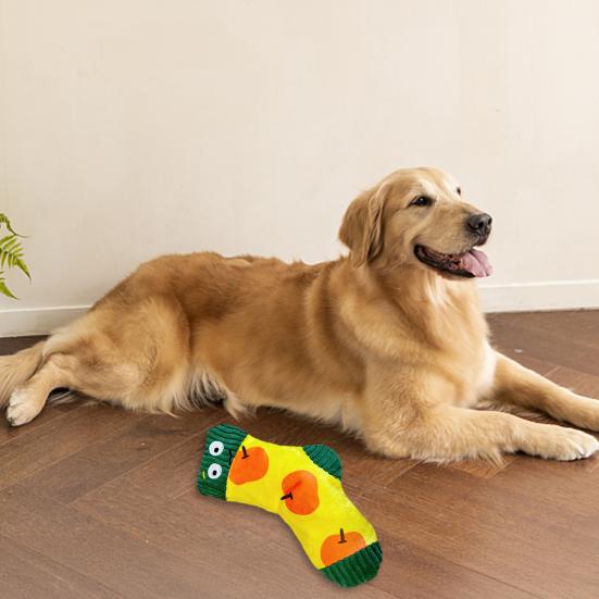 Plys Sok Hundelegetøj Interaktivt Velour Knirkende Hundetyggelegetøj Madskjuler Snusetøj Sikkert for Hvalpetænder Kedsomhedsafhjælpning