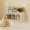 Plastic Wall Mounted Seasoning Box Moisture-proof Spice Storage Rack Spice Container  for Home