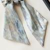 Hair Tie for Women, Silk-Like Fabric Soft Touch Hair Rope, Artistic Oil Painting Print Hair Band for Low Ponytail Versatile Hair Accessories