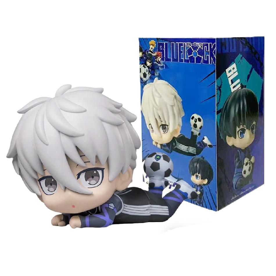 BLUE LOCK Figurki Akcji Isagi Yoichi Nagi Seishiro Figurka Anime Wersja Q Figurka Model Kolekcjonerski PVC Lalka Zabawki Prezenty dla Dzieci