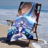 Proof Beach Towel with a Genshin Impact Navelette Pattern - Soft,absorbent,quick-drying,machine Washable - Perfect for Swimming,camping,bathing