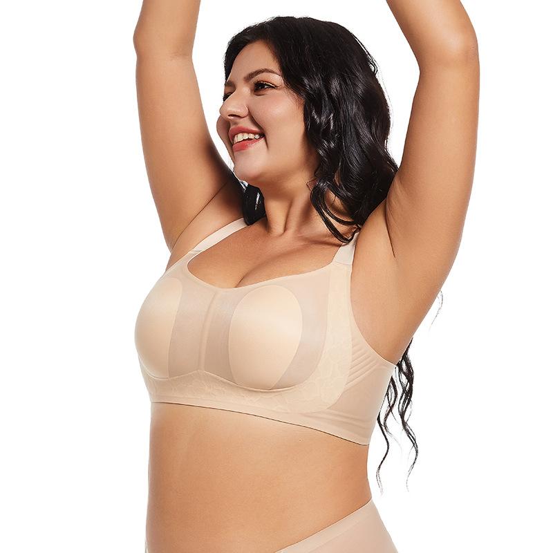 Ultratenké bezešvé spodní prádlo s králičími oušky pro ženy s velkými prsy, malými prsy a maskovací podprsenka proti povislým prsům