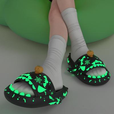 Chinelos de Tubarão Brilhantes para Noite Moda Para Mulheres Homens Sapatos de Casa Rua Estilo Natal Halloween Sandálias de Verão para Casais Chinelos Plataforma