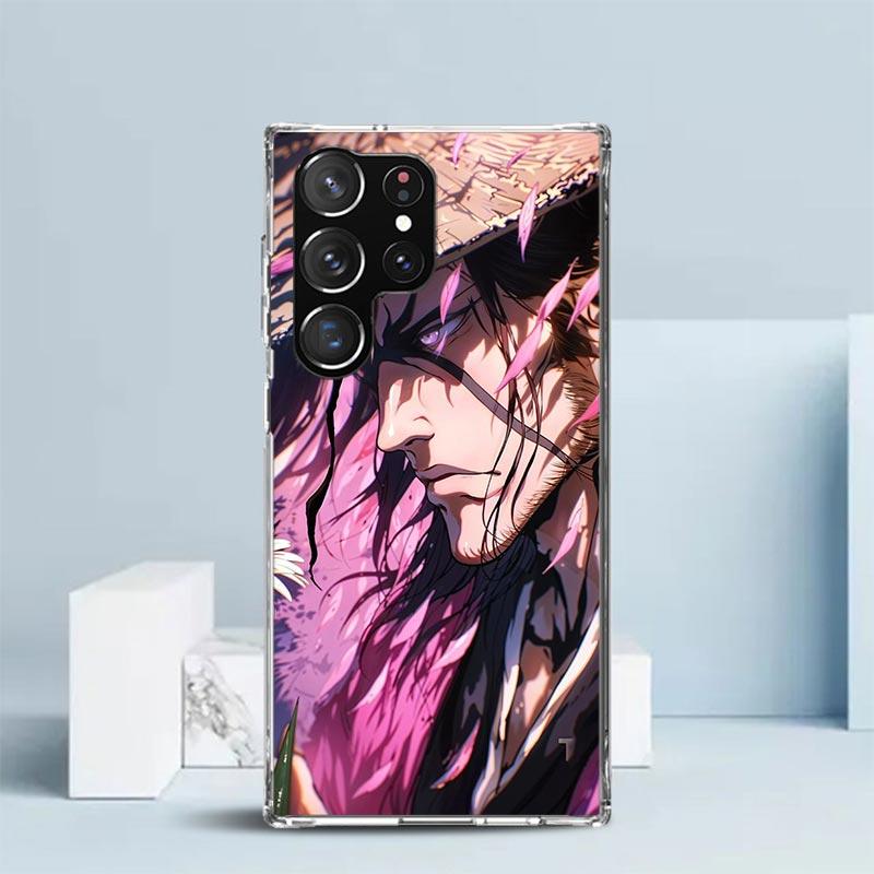 Bleach Kyoraku Shunsui Soft Cover for Samsung Galaxy S25 Edge S26 S24 S23 Ultra Phone Case S22 S21 Plus S20 FE Print Pattern She