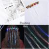 5X Random Color Glowing Hair Light Butterfly Women's Kit Cute Ornaments Clip Human Accessories Fiber Children's Flash Lights Led