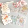 Cute 3D Flower Bouquet Greeting Cards Rose Decoration Cards Floral Invitation Card Blessing Cards Thanksgiving Gifts
