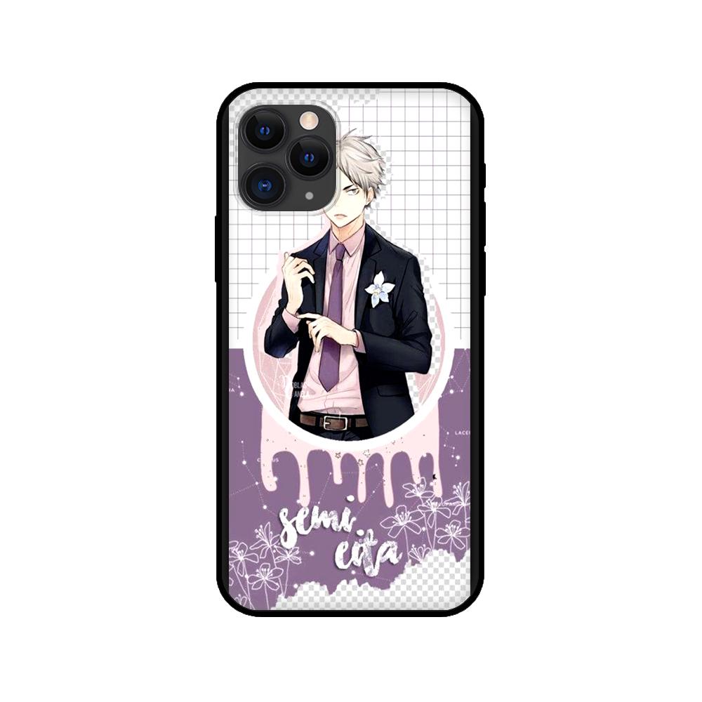 Black Tpu Case for Iphone 5 5s Se 2020 6 6s 7 8 Plus X 10 XR XS 11 12 Mini Pro MAX Back Cover  Miya Atsumu Haikyuu