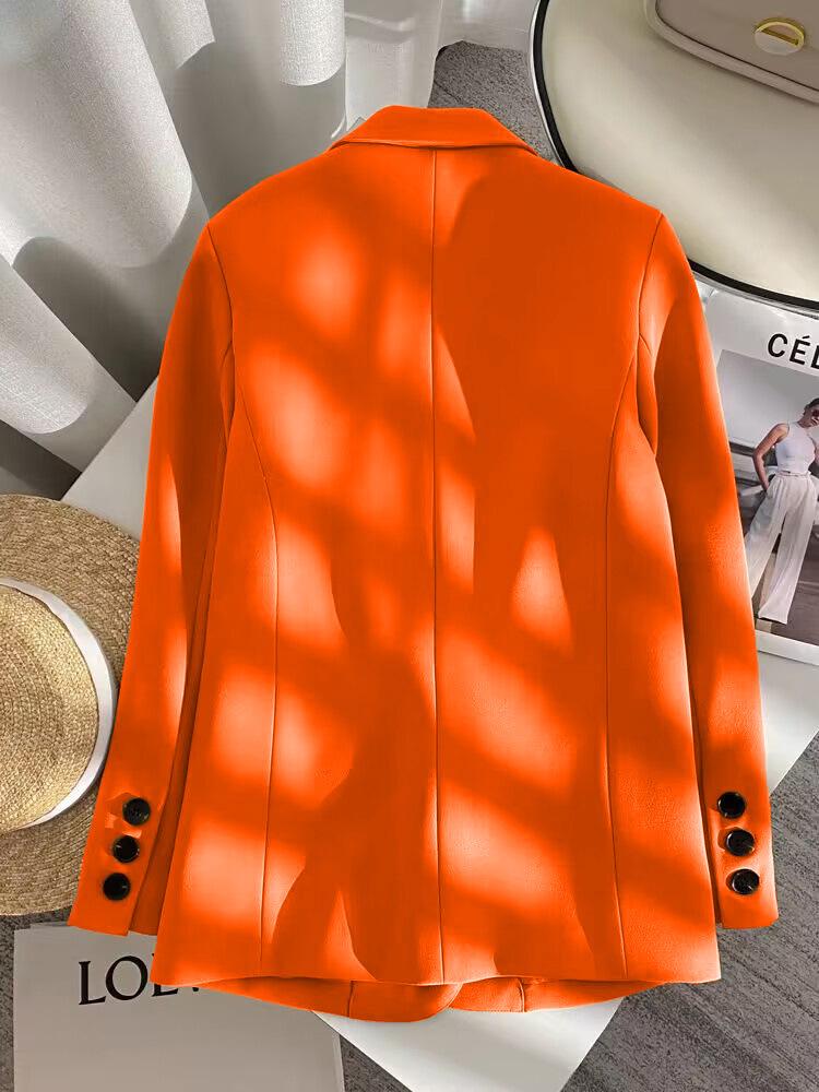 Women's Korean Style Loose Black Suit Jacket - Slimming, Small Size Blazer for Spring and Autumn 2025.