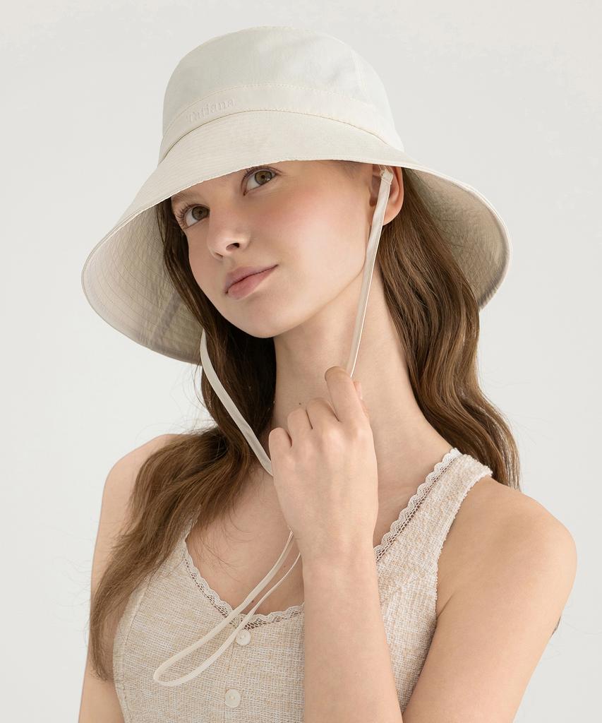 Tatiana Essential Strap Wide Bucket Hat Ht8214 Ivory