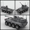 Military War Series B1 Wheeled Assault Gun Building Blocks MOC Centauro Tank Model Children's Puzzle Assembly Toys Birthday Gift