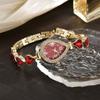 Fashion Accessory Heart Bracelet Watch Waterdrop Shaped Case Women's Quartz Watch  Daily Use