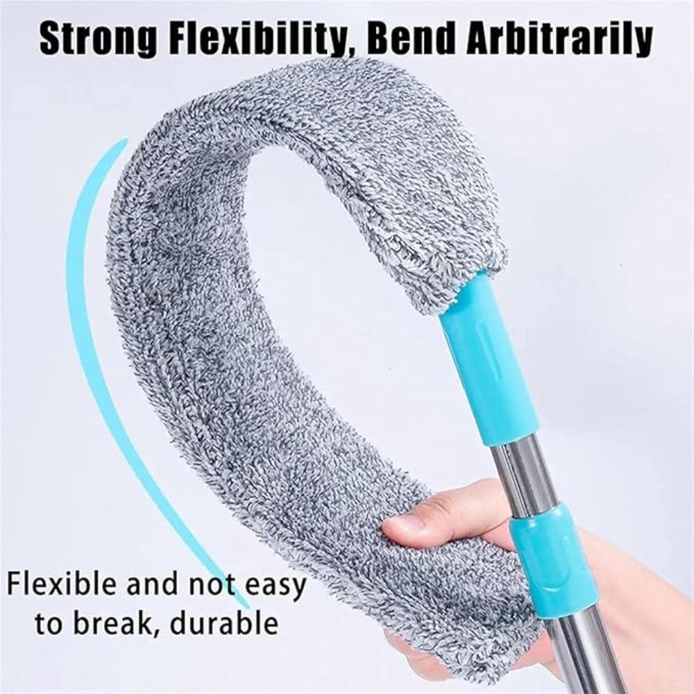 Dust Cleaner Telescopic Long Handle Mop with Bendable Head Flexible Cleaning Duster Brush for Home Dusting Household Cleaning