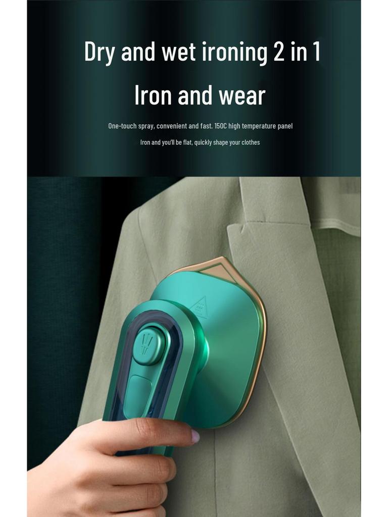 Portable Handheld Electric Steam Iron for Clothes - Mini Household Ironing Machine