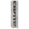 VidaXL Armoire de rangement mince gris béton 30x42,5x225 cm, armoire de rangement de salle de bain, unité de rangement de 3281262