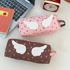Big Capacity Pencil Case Light Weight Plush Pen Case with Handle Large Pen Pouches Pencil Organizers Travel Makeup Bag
