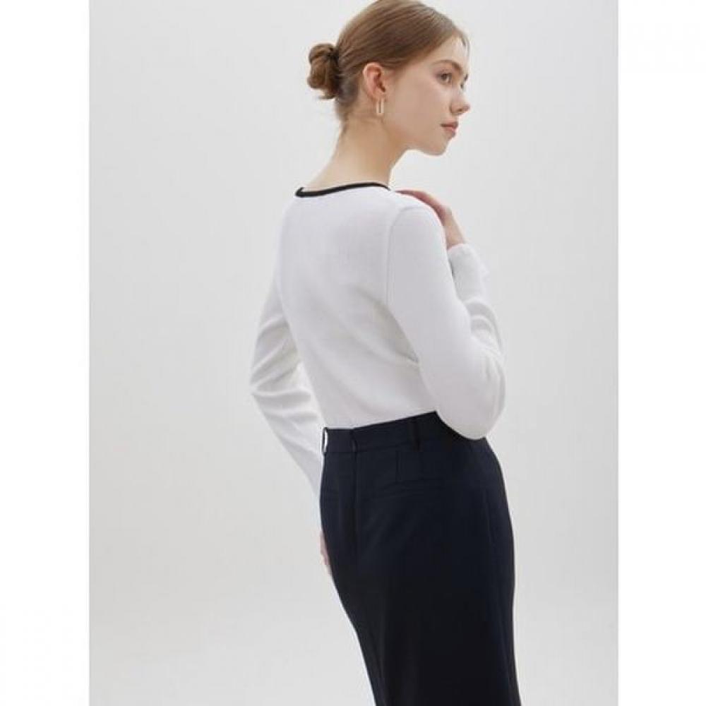 Cc Collect Piping Rib Knit Pullover  C261ksk001 