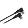 Hosa MIDI Cable, All-Metal Plugs for Rugged Durability and Easy Repair, 91cm, Right Angle, MID-303RR