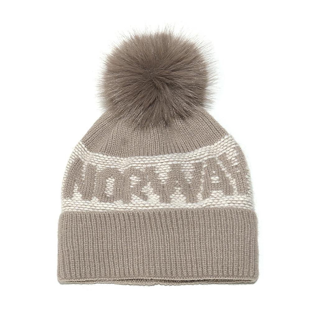 2025 Autumn and Winter Wool Hat NORWAY Letter Jacquard Warm Cold Hat Outdoor Cycling Ski Hat Fleece Knitted Hat