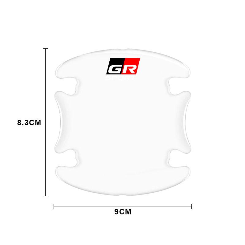 Car Body Anti-Collision Protection Strip Auto Door Handle Bowl Anti-Scratch Sticker for Toyota TRD GR Camry Corolla Crown Auris C-HR