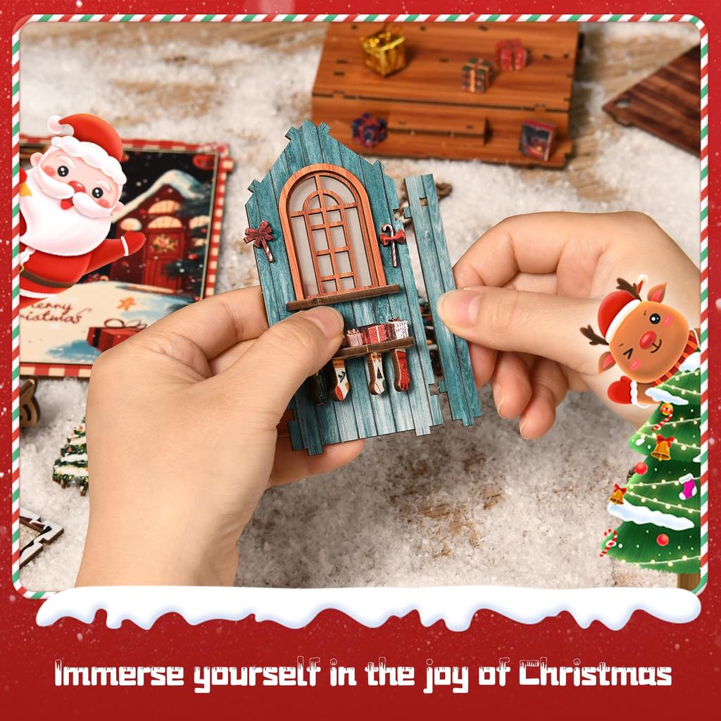CRESYMME Miniature House Dollhouse Book Nook Kit, Wooden DIY 3D Hobby Handmade (Snow White's Hideout)