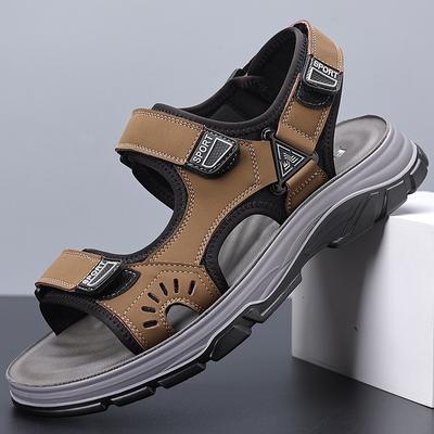 Fashion Brand Men's Sandals Genuine Men Slipper Gladiator Men Beach Sandals Soft Comfortable Outdoors Wading Sneaker  Men Summer Sandals