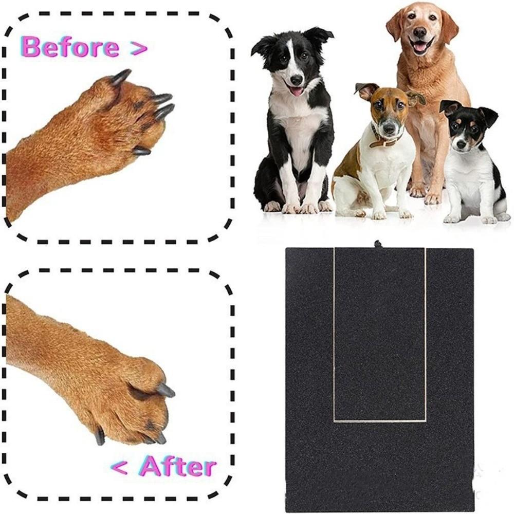 Wooden Dog Scratching Board Pull-Out Non-shedding Pet Scratching Board Sandpaper Wear-resistant Dog Nail File Board Pet Grooming