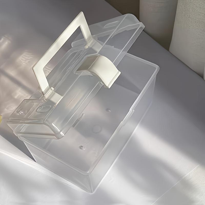 1pc Multi-function Large Capacity Storage Box - Portable Plastic Box Suitable for Jewelry, Hair Accessories, School Supplies