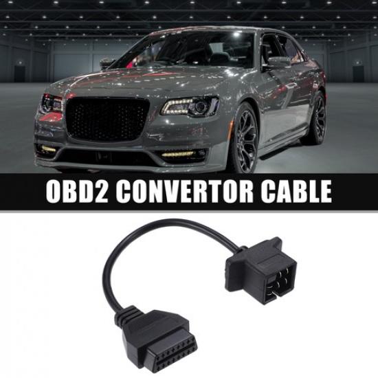 

6 Pin OBD1 to 16 Pin OBD2 Diagnostic Scanner Convertor Adapter Cable for Jeep