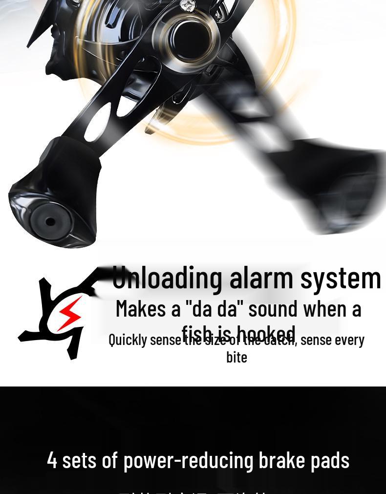 Black Warrior Anti-Backlash Baitcasting Reel - Super Light, Long Cast, Magnetic Brake, Micro Lure, All-Purpose Metal Fishing Reel