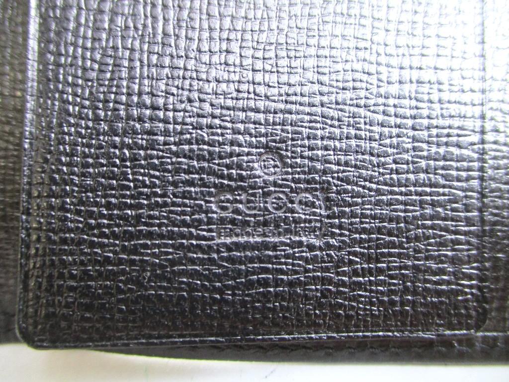 Authentic GUCCI Metal G Black Leather 6 Pics Key Chain #a905  Refurbished