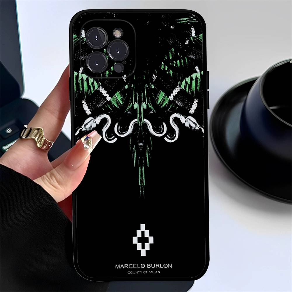 Fashion Burlons Design-Marceloes Phone Case For IPhone 14 Plus 13 Mini 11 16 15 17 Pro Max Protection Shockproof