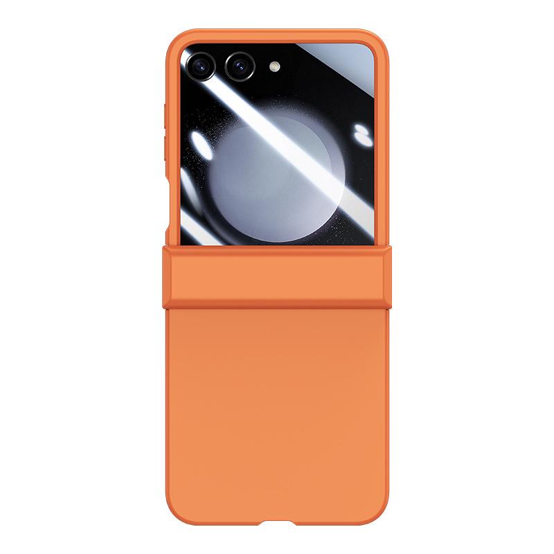 Samsung Z Flip7 Skin-Feel PC Protective Case: Full Coverage, Three-Piece Set for Flip4/5
